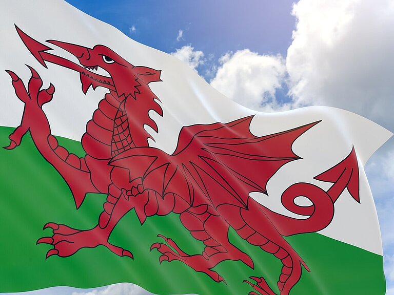 Walisischer Drache Wappen Wales Wolters Rundreisen